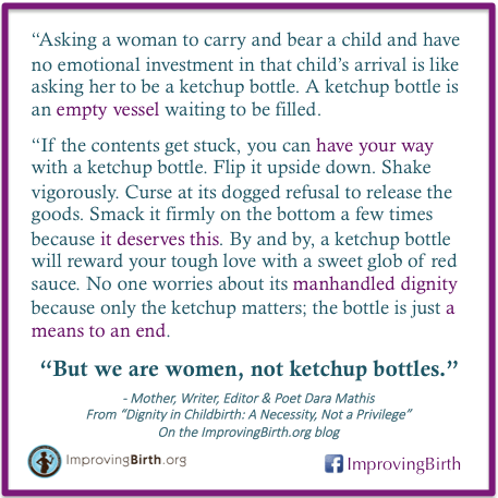 We Are Women, Not Ketchup Bottles
